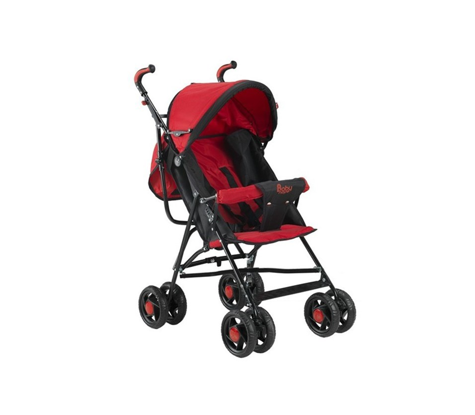 Babyhope SC-100 Tam Yatarlı Baston Bebek Arabası Kırmızı