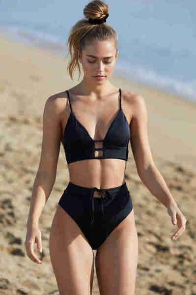 Angelsin Siyah Bikini Üst Siyah