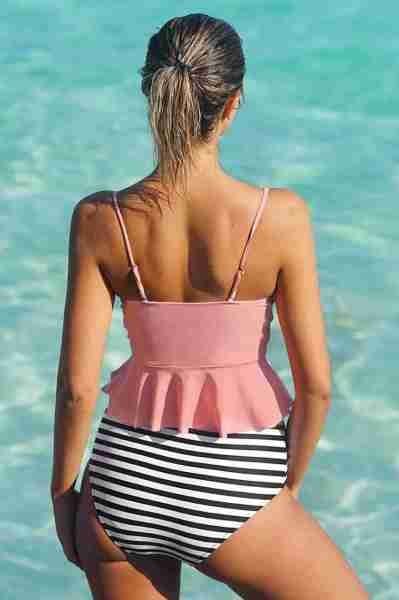 Angelsin Yüksek Bel Bikini Alt Çok Renkli