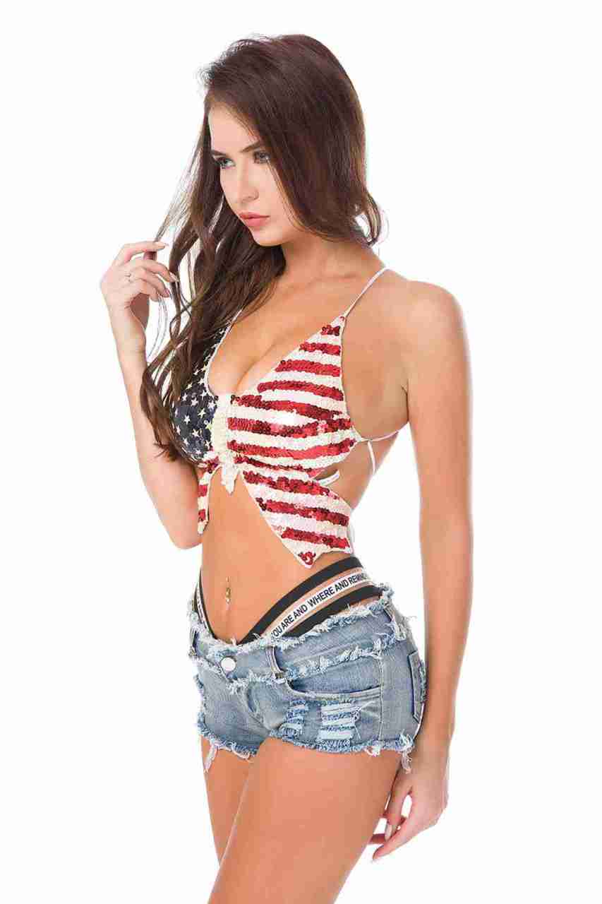 Merry See Bel Lastik Detaylı Denim Kot Şort Mavi