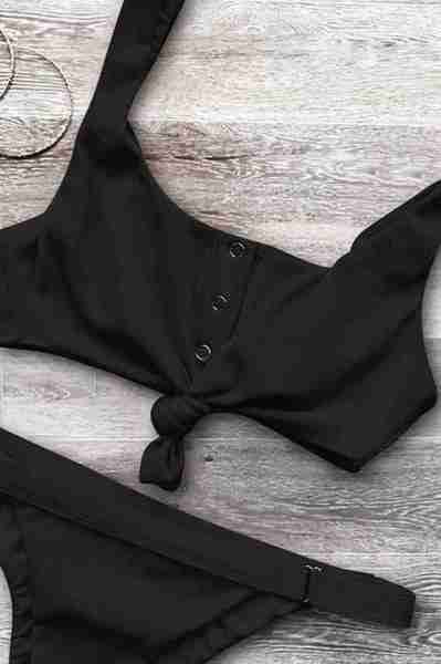 Angelsin Siyah Bikini Alt Siyah