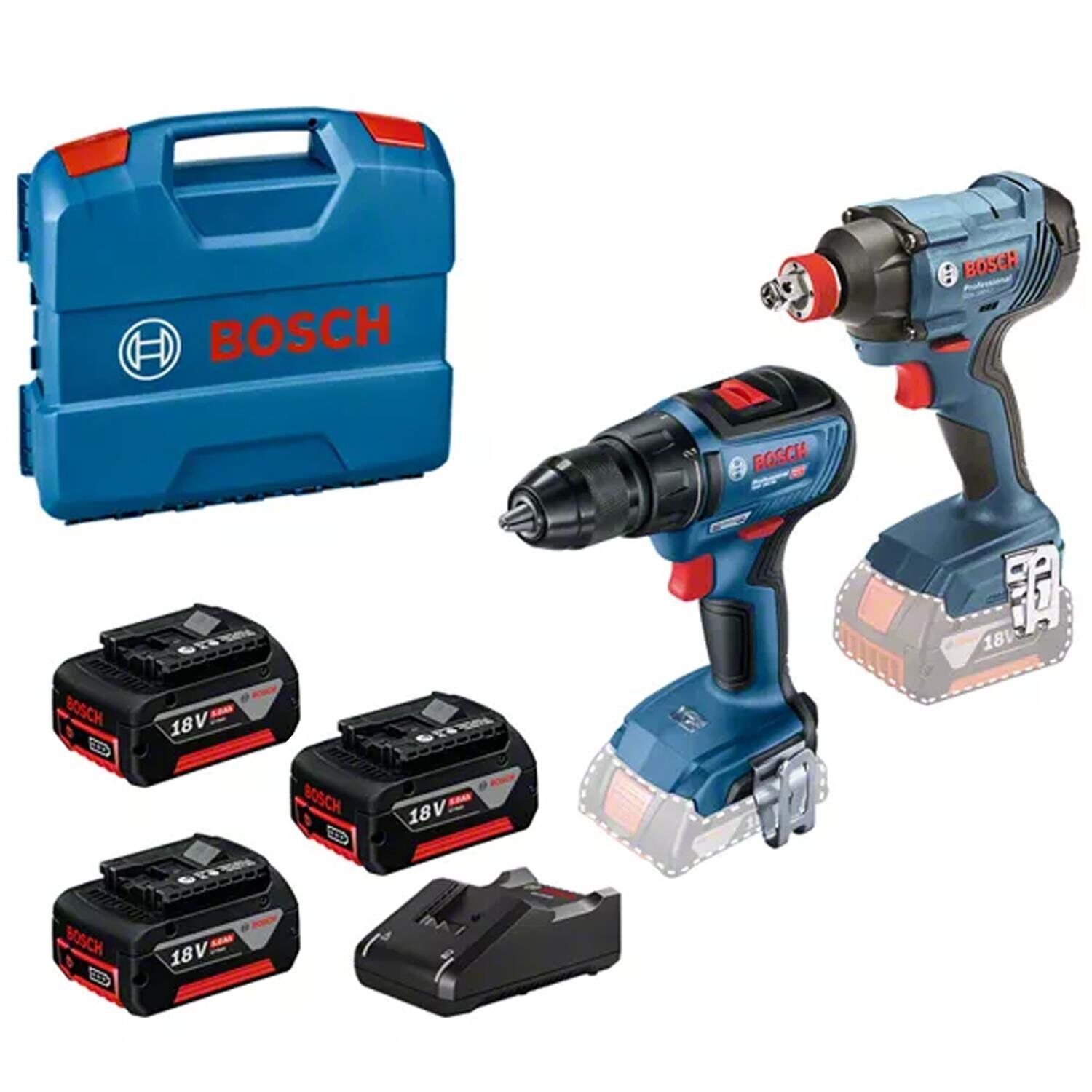 Bosch GDX 180 Li - GSR 18V-50 + 18v 3 X 5.0 Ah Akülü Set }}