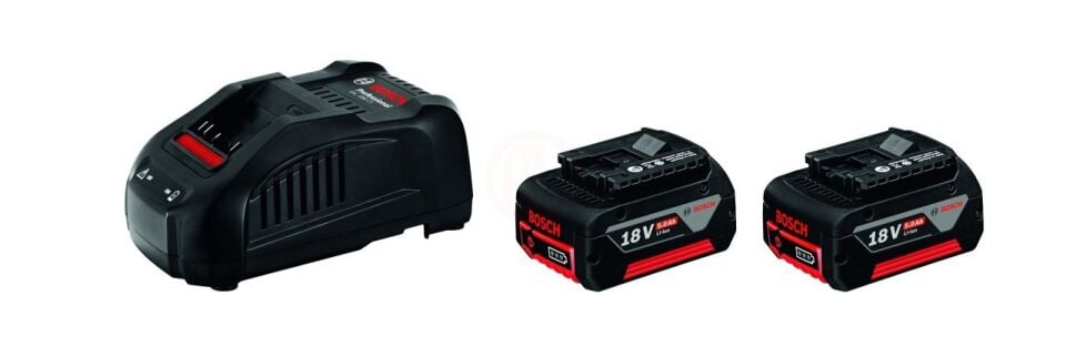 Bosch Akü Şarj Cihazı Set (GAL 1880 CV + 2 x GBA 18V 5,0 Ah