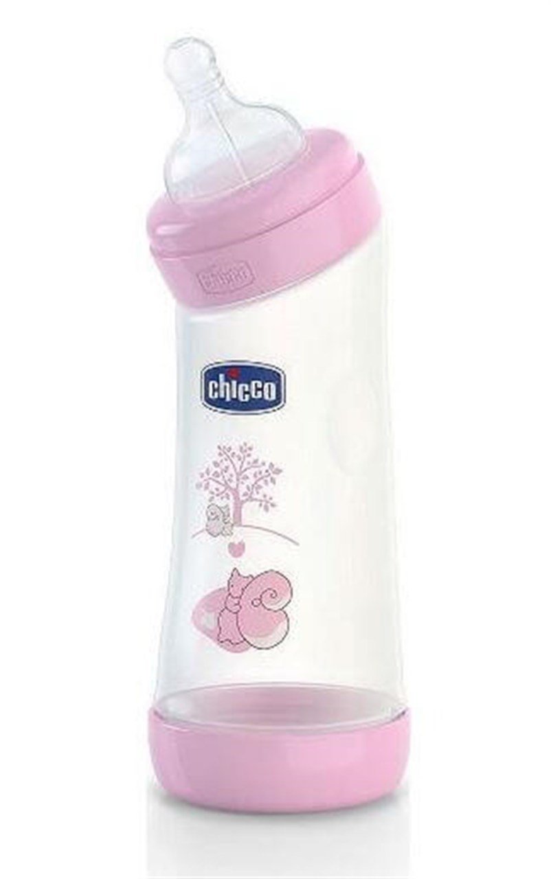 Chicco Silikon Emzikli Açılı Biberon 250 ml